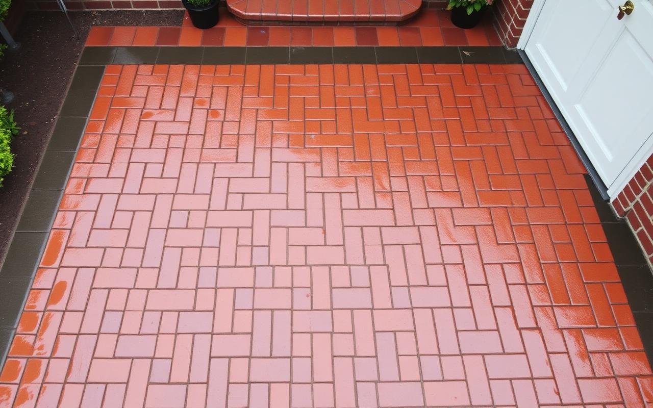 Driveway after