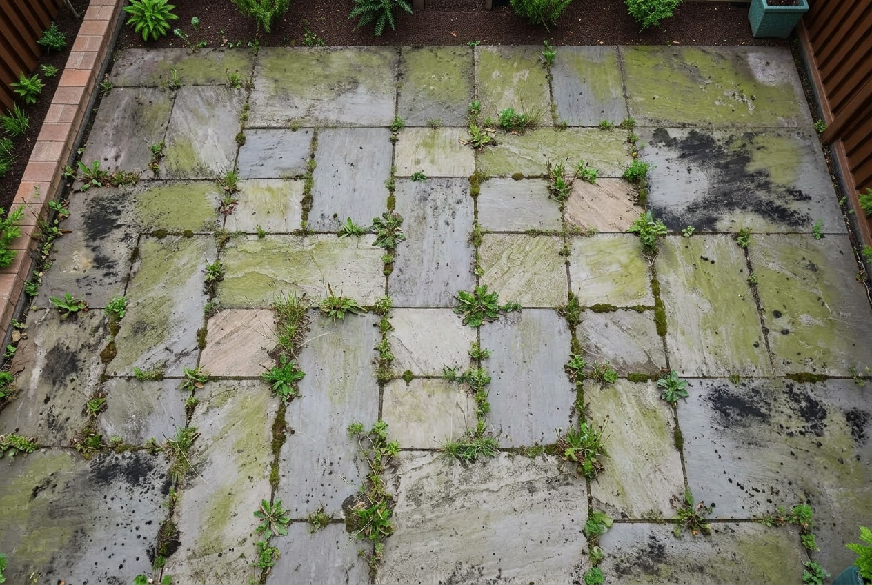 Patios before